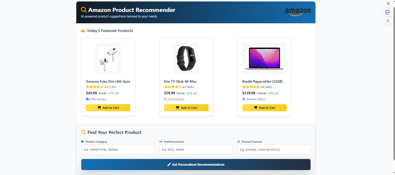 Amazon Recommender